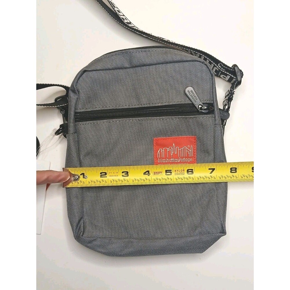 Manhattan Portage City Lights Zippered Shoulder/ Belt Bag GREY  $45 Retail NWT - Picture 12 of 13